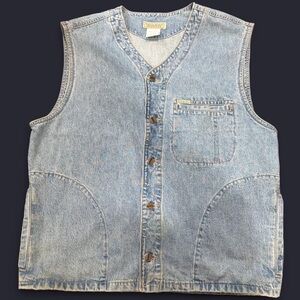 Guess Light Blue Denim Vest